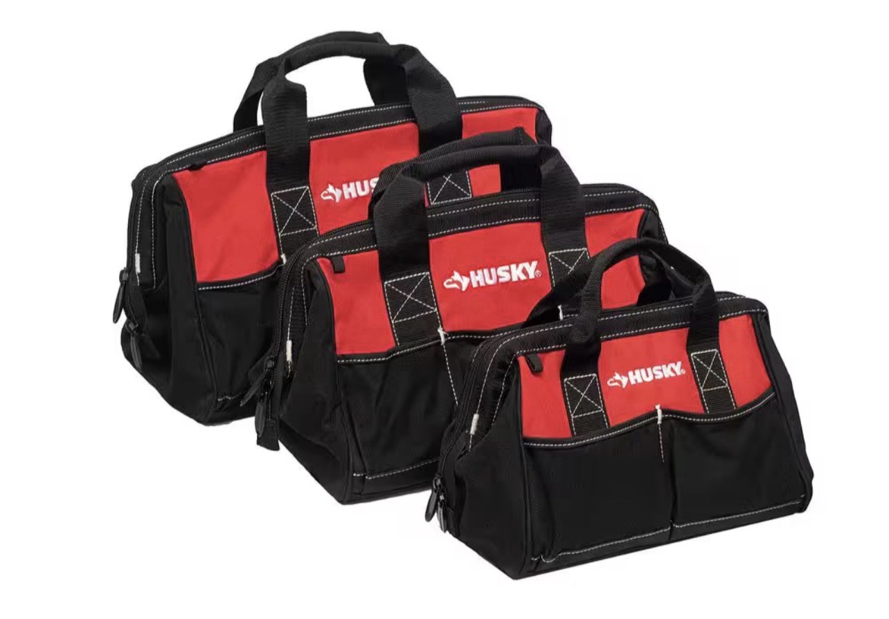Husky 18 in. 15 in. and 12 in. Tool Bag Combo HD60258A-TH-FD
