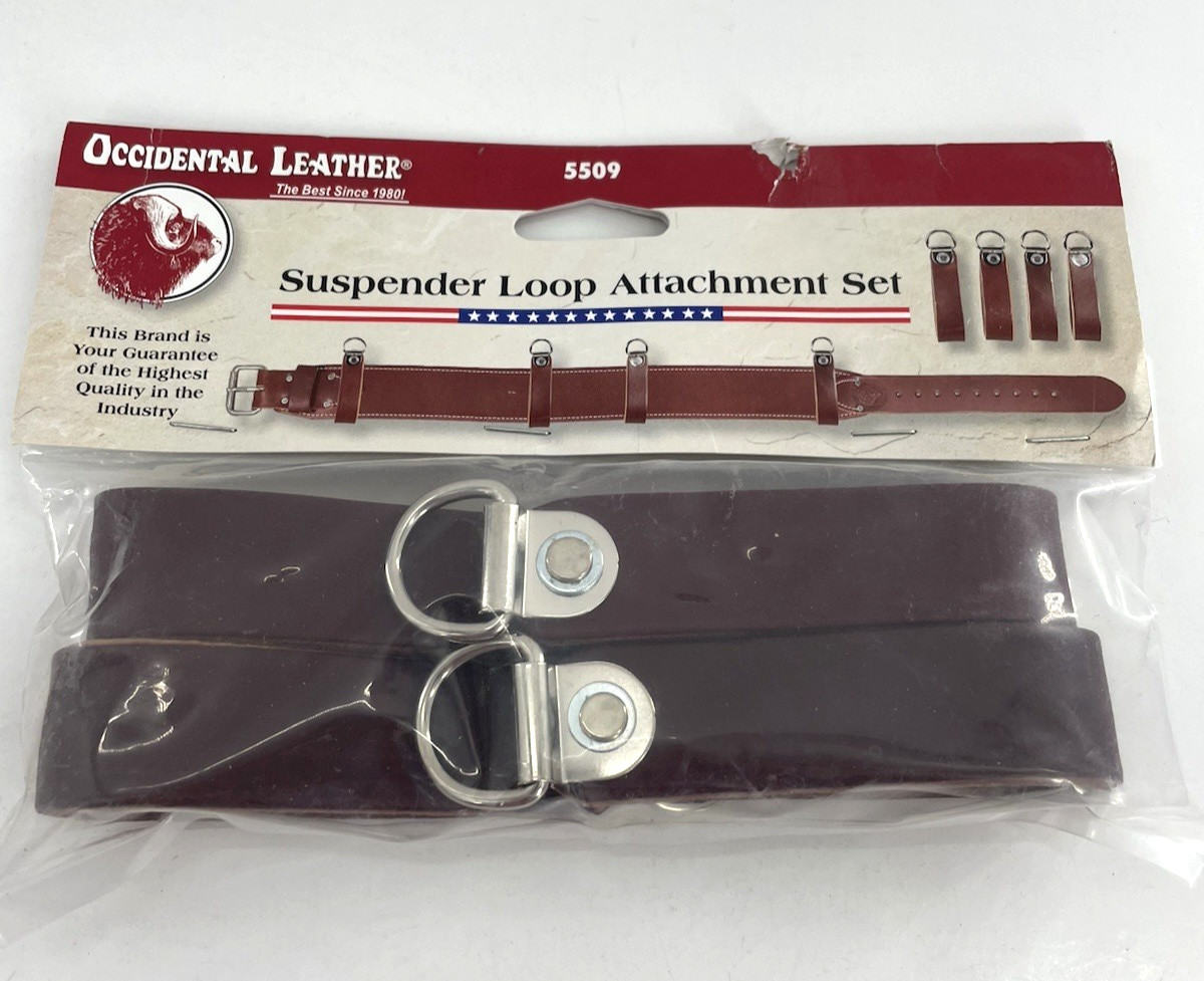 Occidental Leather 5509 4 Pre-Riveted D-Ring Suspender Loop Attachment