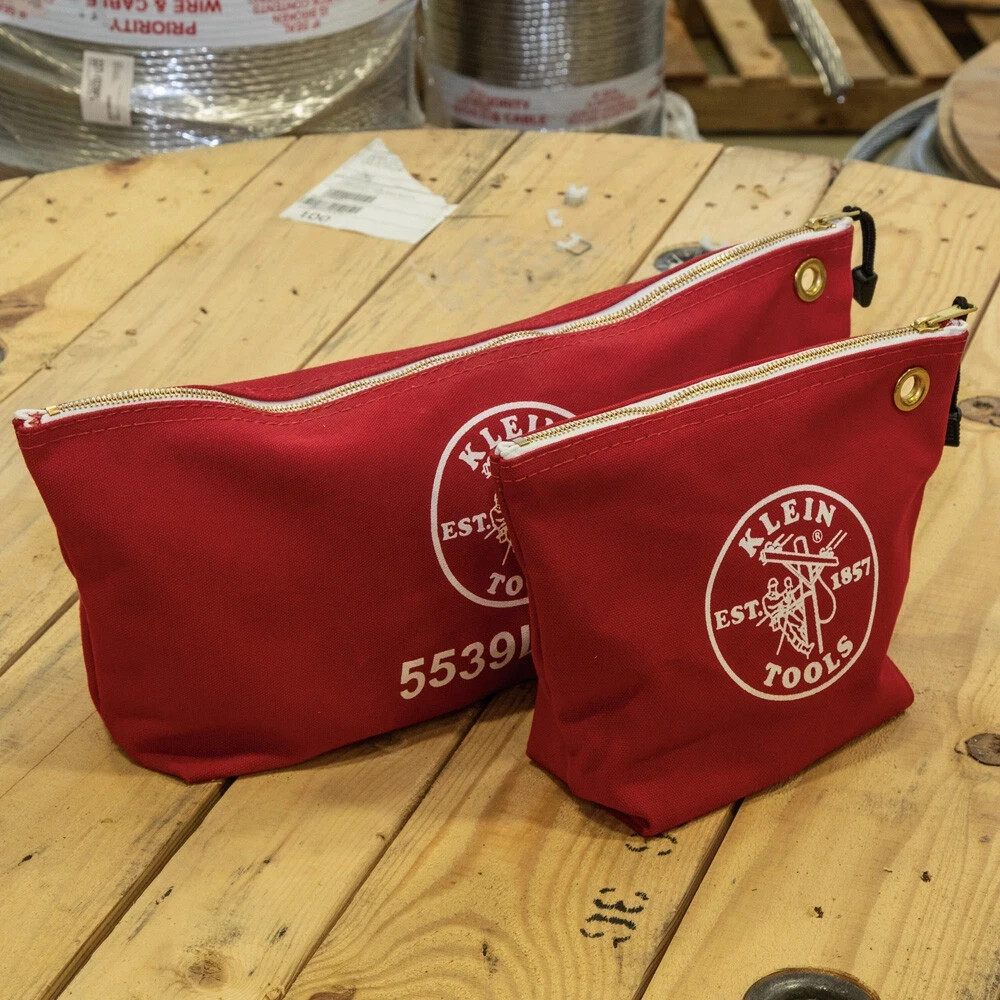 Klein Tools 5539LRED Canvas Bag with Zipper, Large RedView Sold History