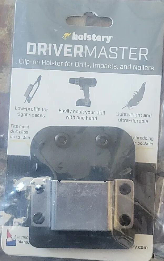 DriverMaster | Clip-On Tool Belt Drill Holder – Simple Hook Holster for Cordl…