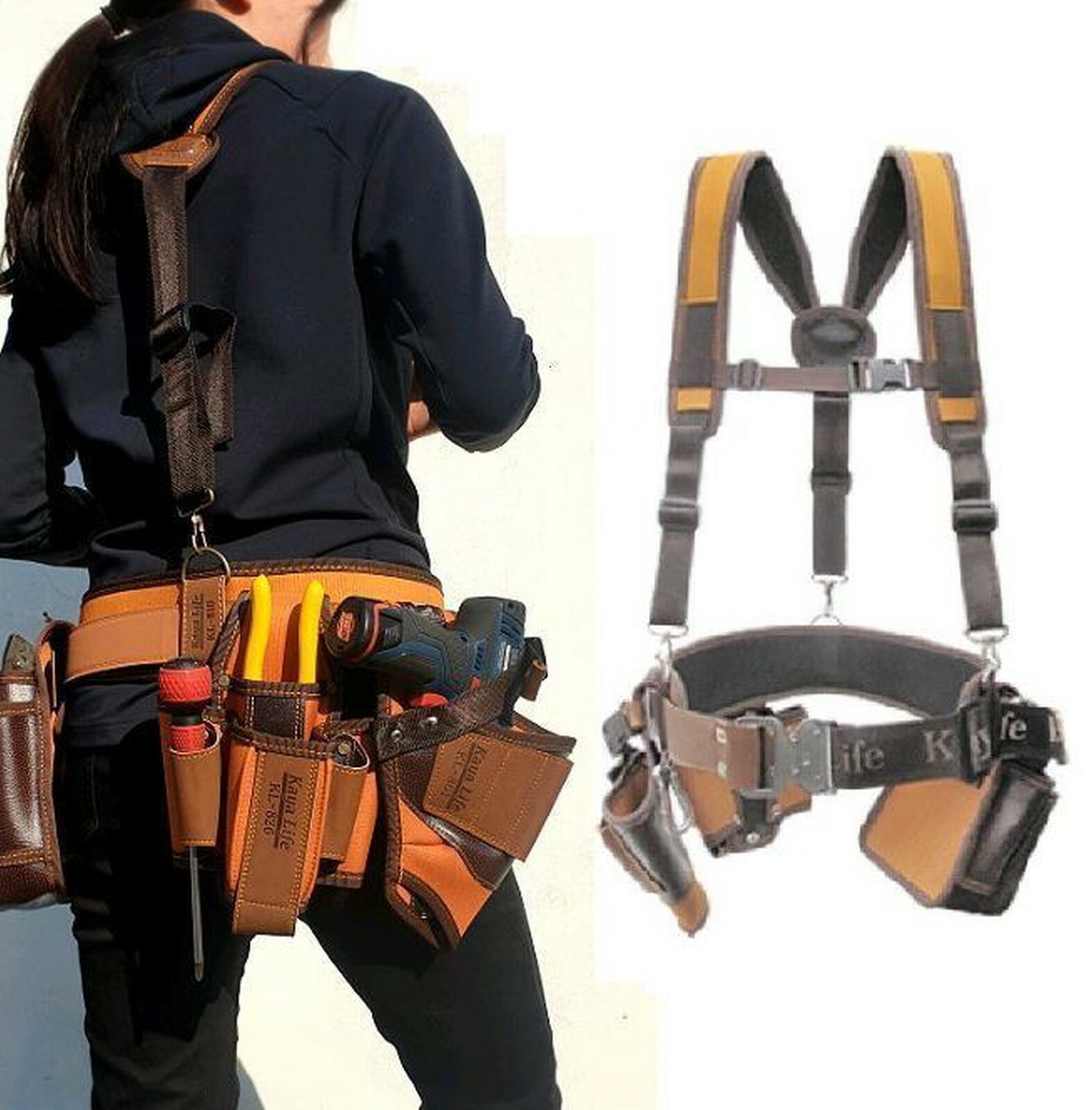 Kaya KL-800 Series Premium Suspender & Belt set Kaya Life poly Pouch bag Belt