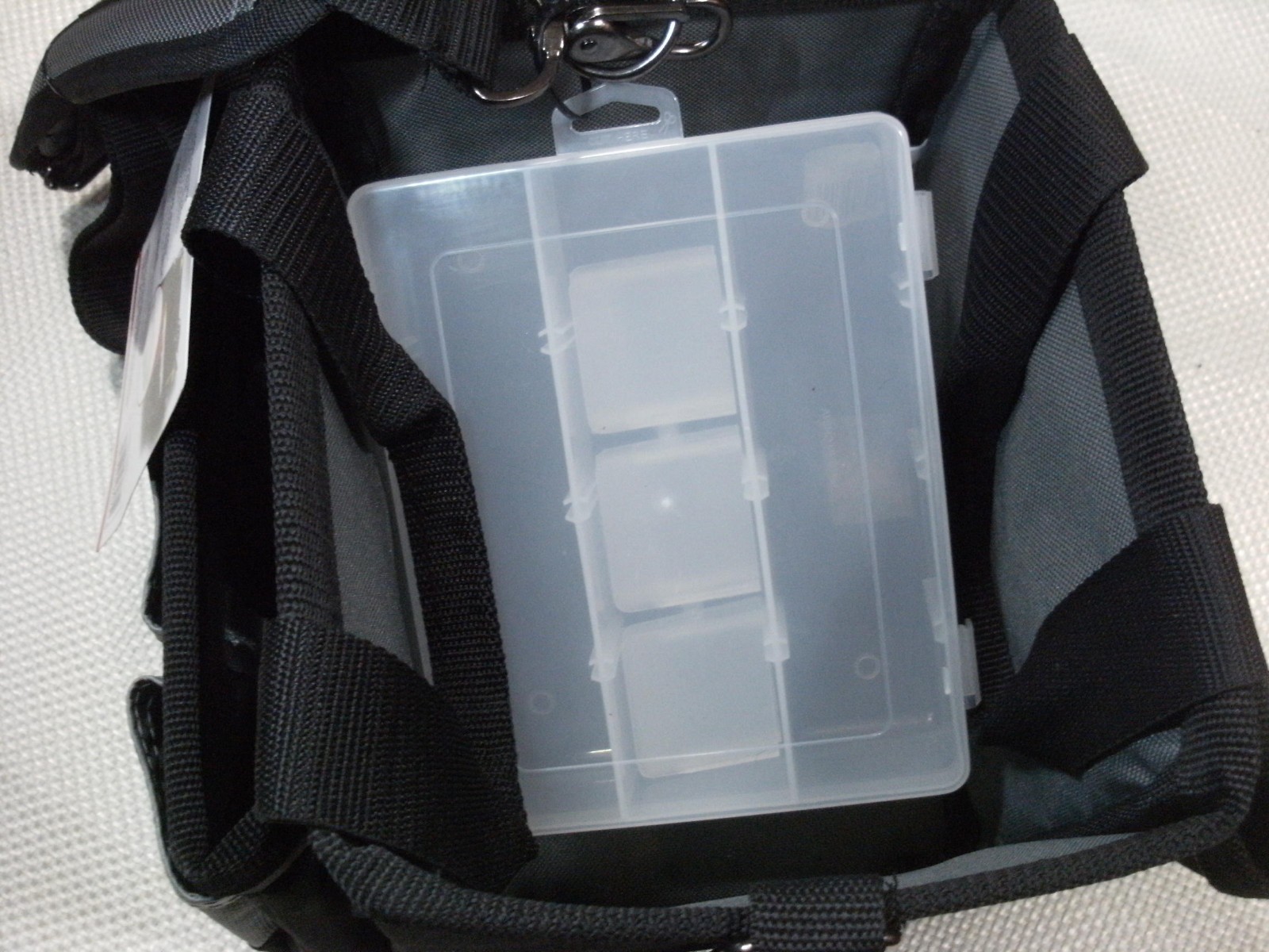 Mcguire Nicholas Black Hobby Electricians Tote Tool Bag with Pockets & Parts Bin