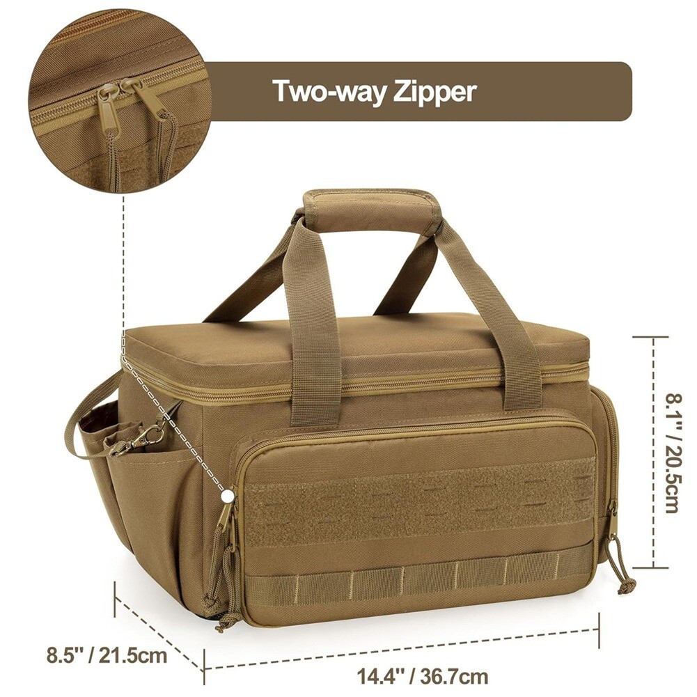 14 Inch Heavy Duty Tool Bag with 5 Pockets Tool Tote Bag for Multi-Purpose Work