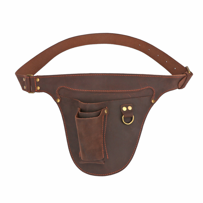 TOURBON Leather Florist Tool Storage Belt Bag Garden Pliers Waist Holster