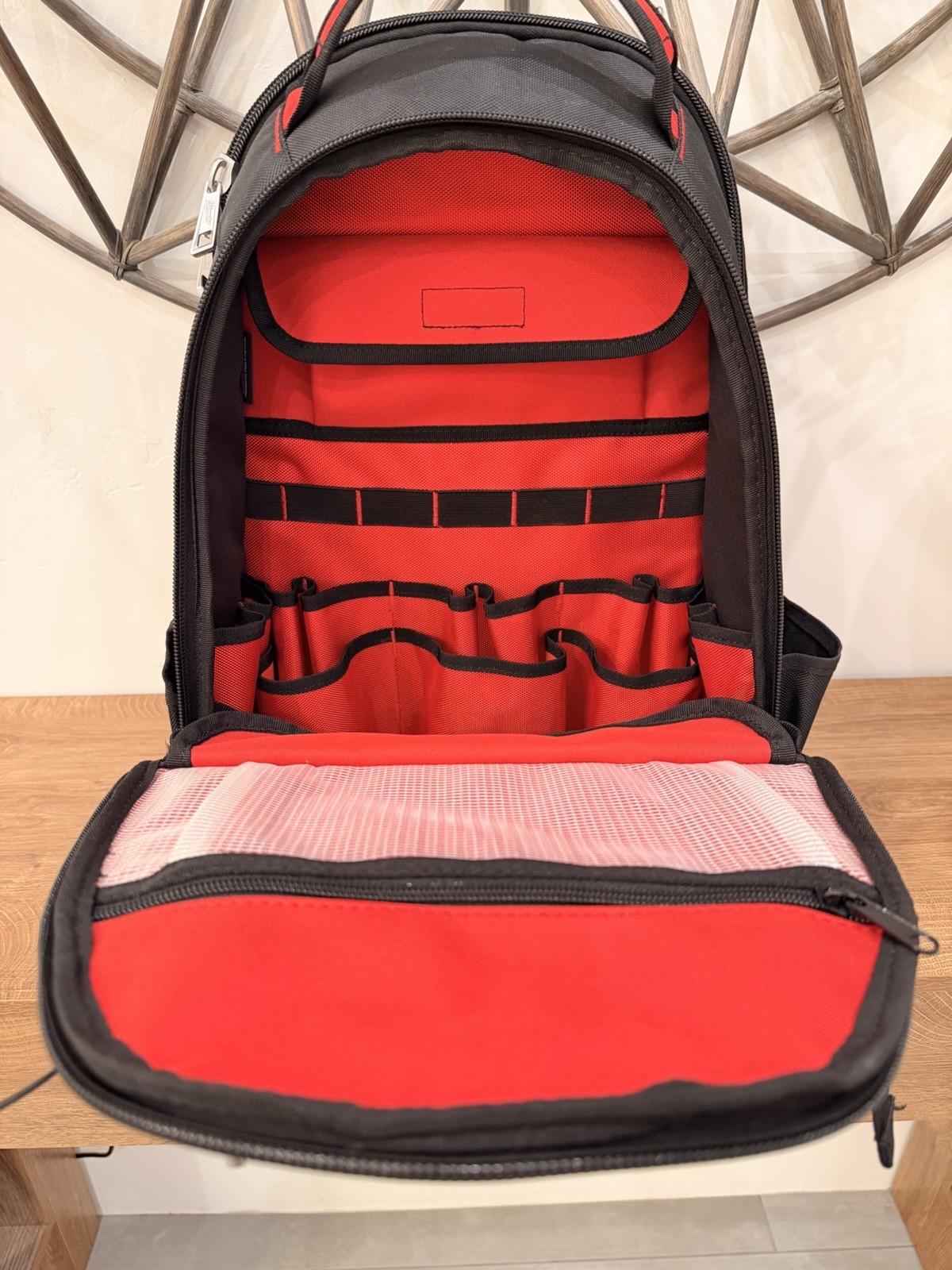 Milwaukee 10” Jobsite 35-Pocket Impact Resistant Backpack 148-22-8200