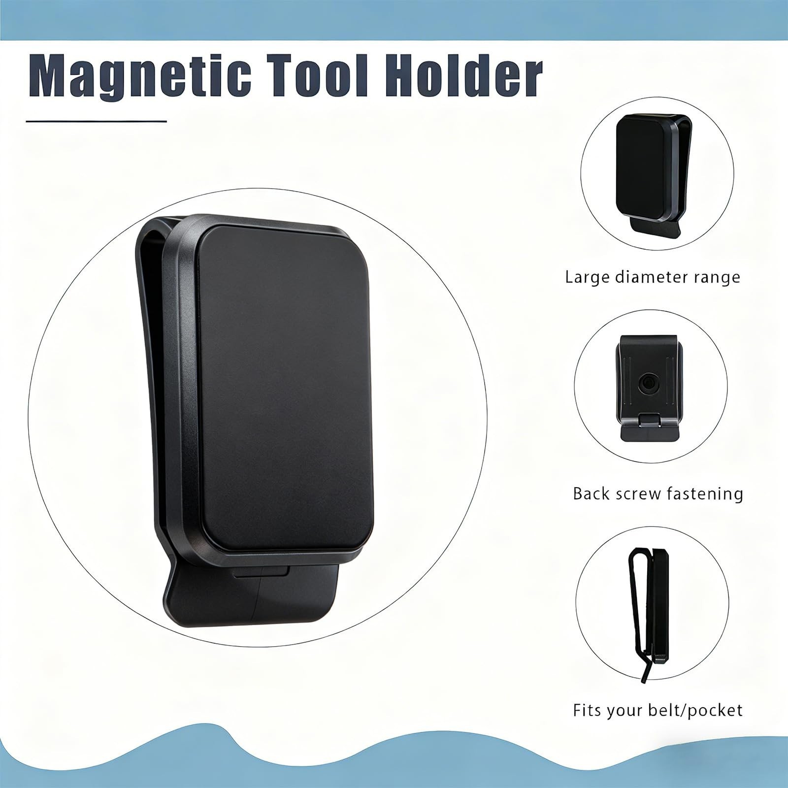 Magnetic Tool Holder Super Strong Tool Holster, Magnet Belt Clip Neodymium