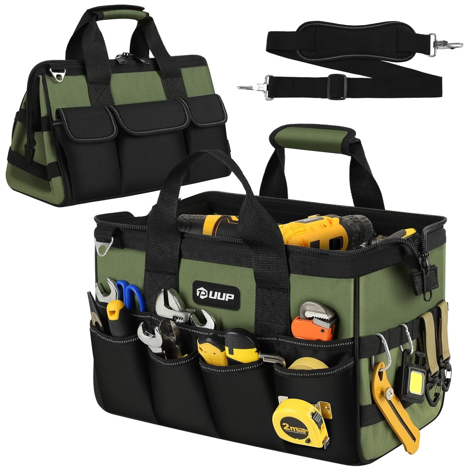 Heavy Duty 16-Pocket Tool Bag Organizer