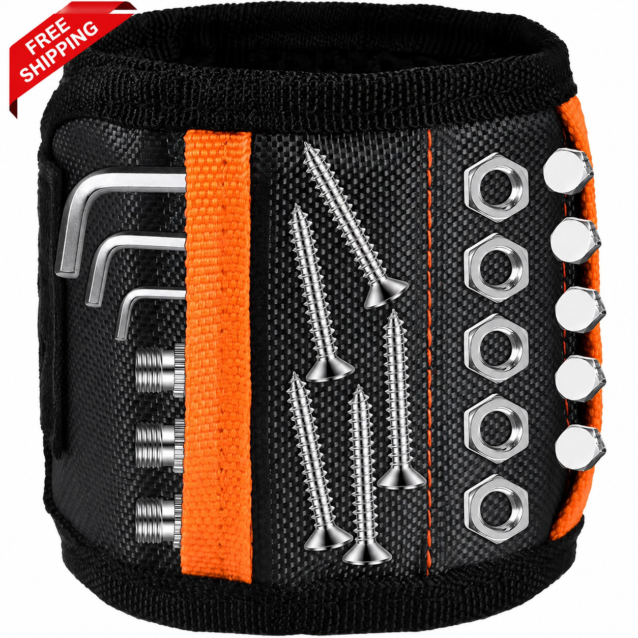 Heavy Duty Magnetic Wristband Tool Holder for Electricians Carpenters Mechanics