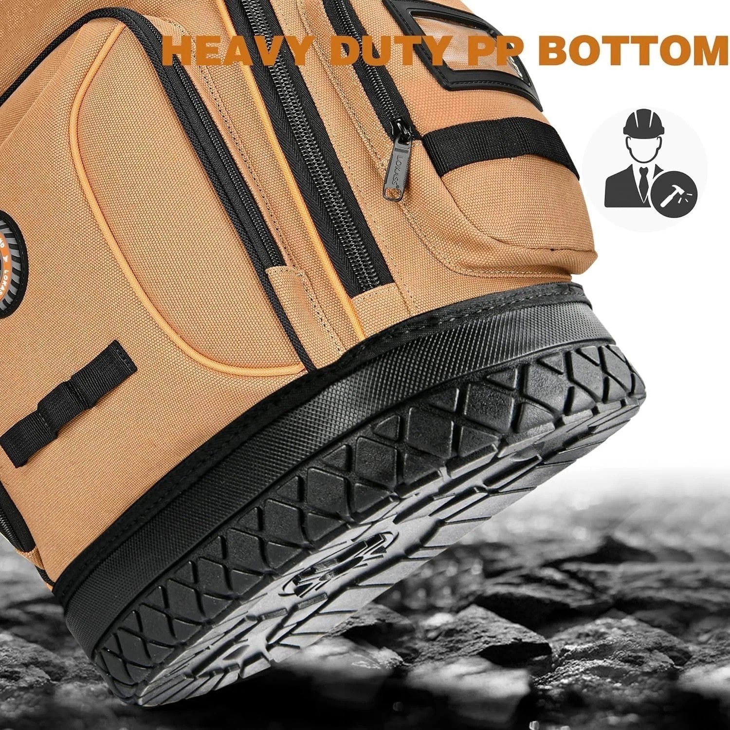 Ultimate 75 Pocket HVAC Tool Carrier with Molded Base & Adjustable Straps