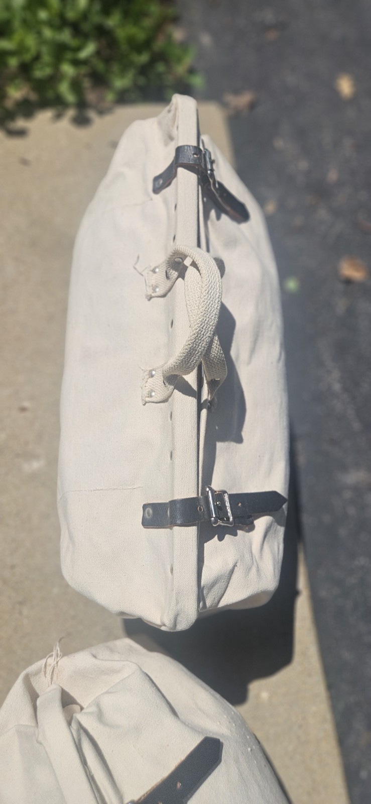 Vtg, Set/2 Huge Canvas LINEMAN UTILITY RIVETED TOOL BAGS, A TRUE FIND,Boat Totes