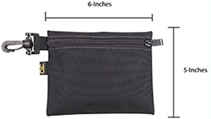 CLC 1100 Multi-Purpose Clip-on Zippered Poly Bags – 3 Pack for Easy Organization