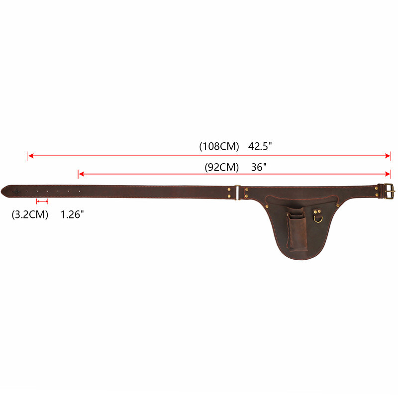 TOURBON Leather Florist Tool Storage Belt Bag Garden Pliers Waist Holster