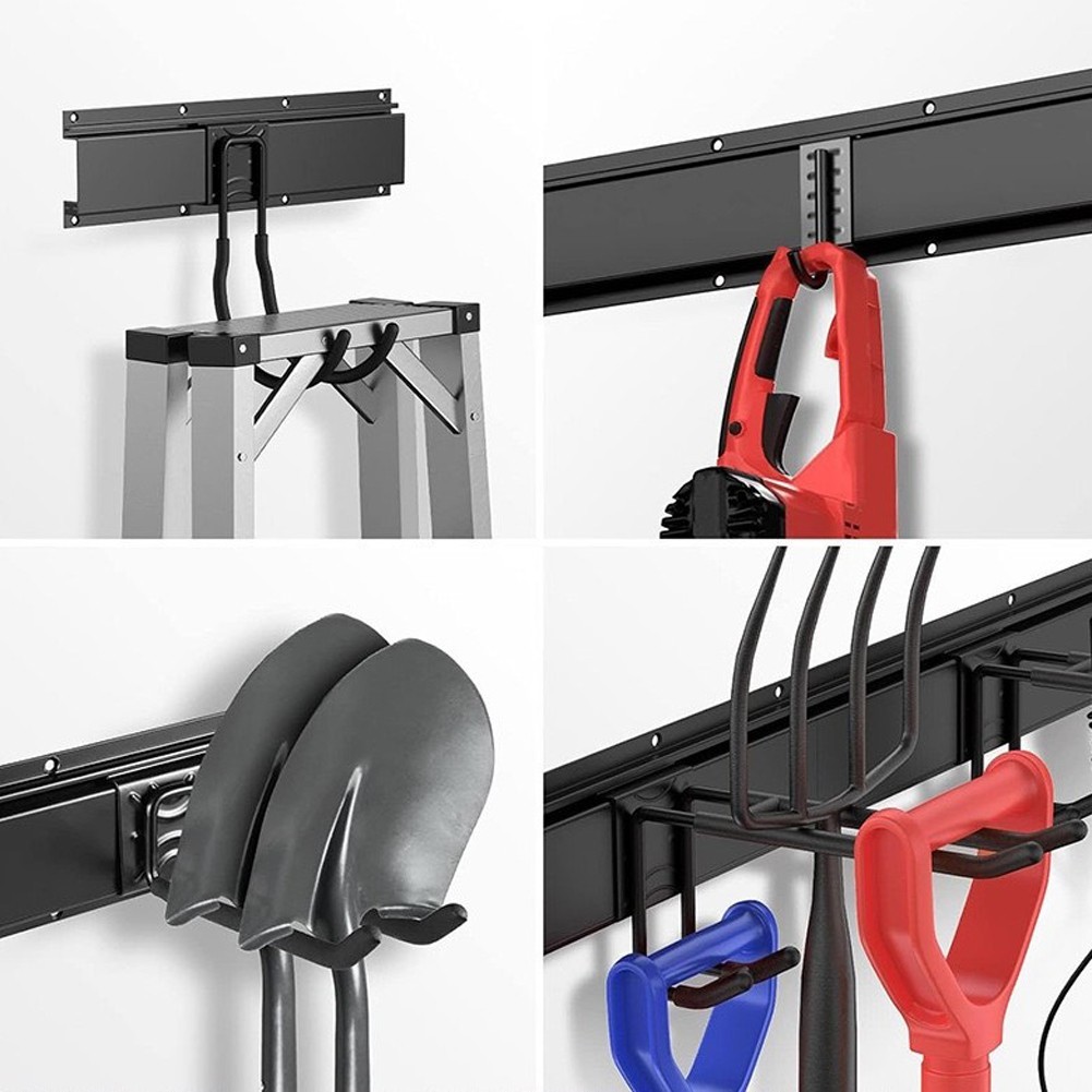 Sleek Design Wall Mount Rack Perfect for Organizing Various Tools Easily