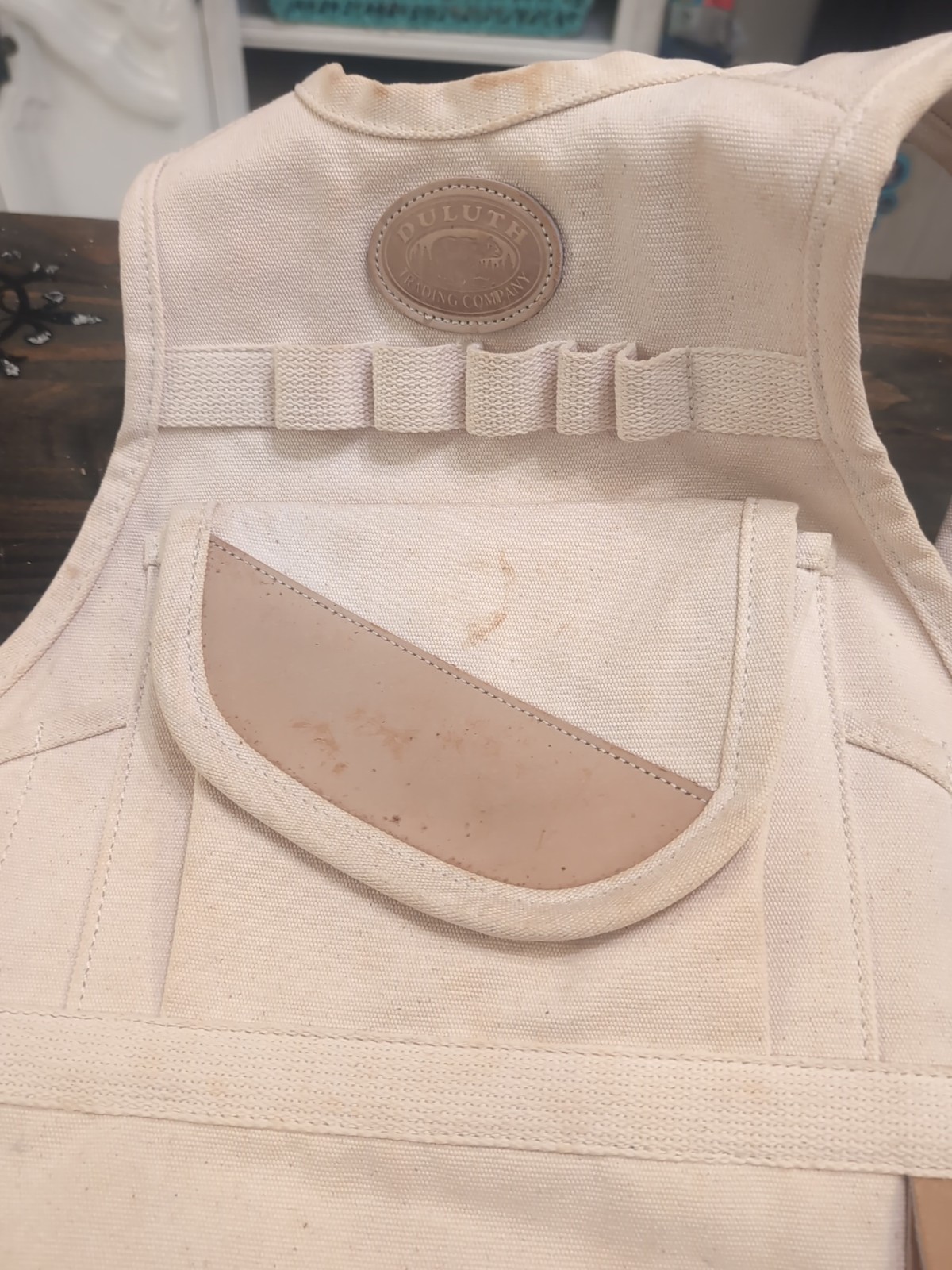 Duluth Trading Co Ultimate Handyman Bib Apron Adjustable Vest for Tools Nails