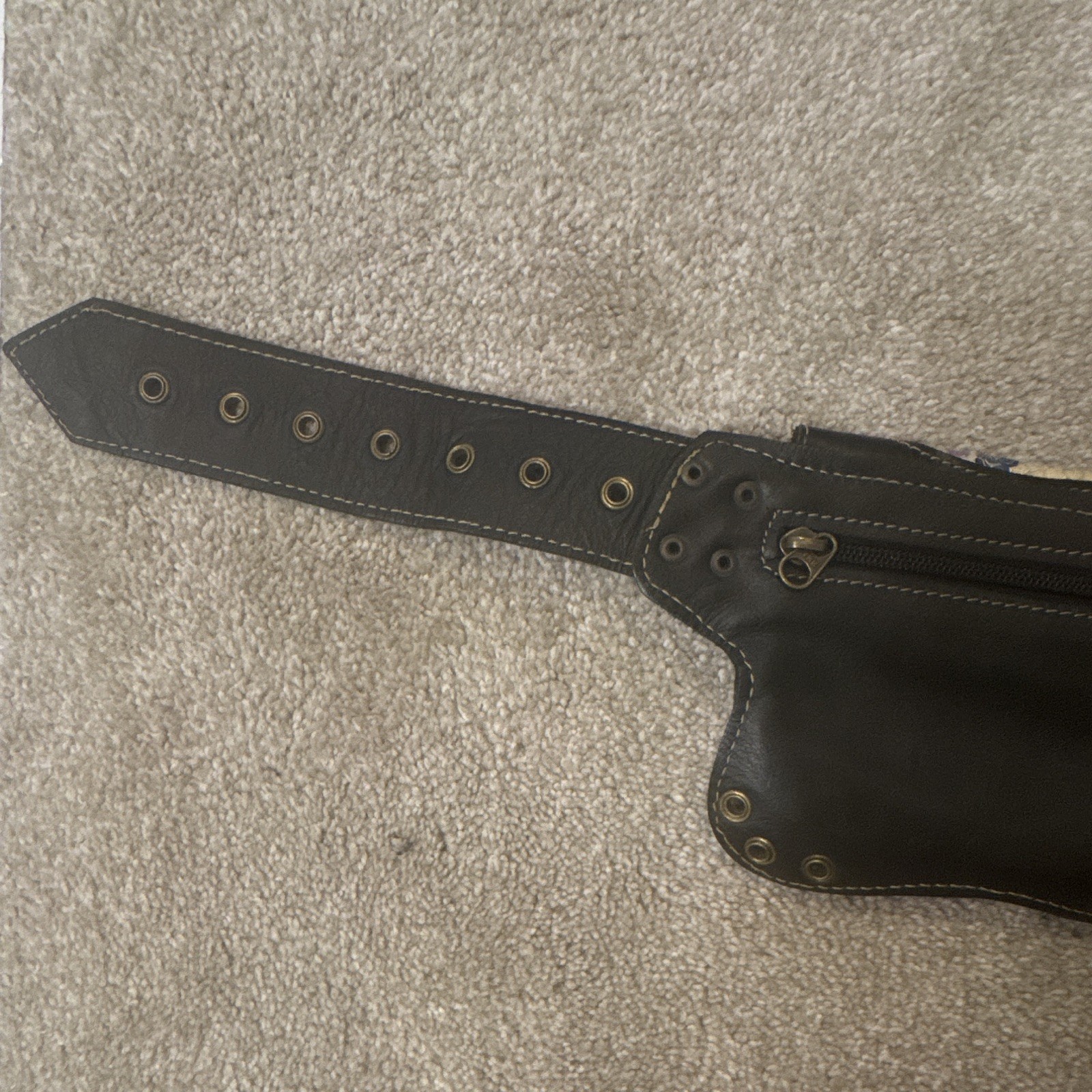 Custom Handmade Black Leather Utility Belt Multi Pouch Waist Festival Steampunk