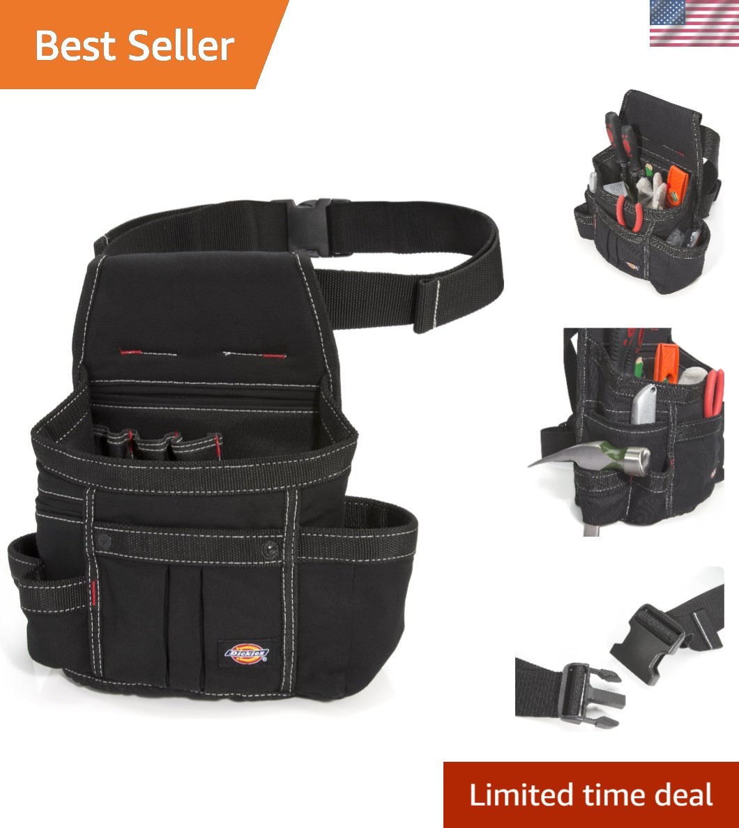 Puncture-Resistant Heavy-Duty Tool Belt with 8 Pockets – Lightweight & Durable