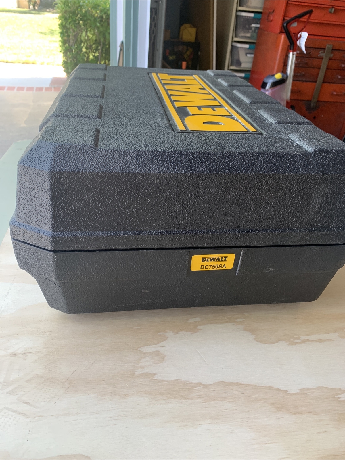 EMPTY CASE Dewalt DC759SA Hard Case Only Kit box TOOL KIT