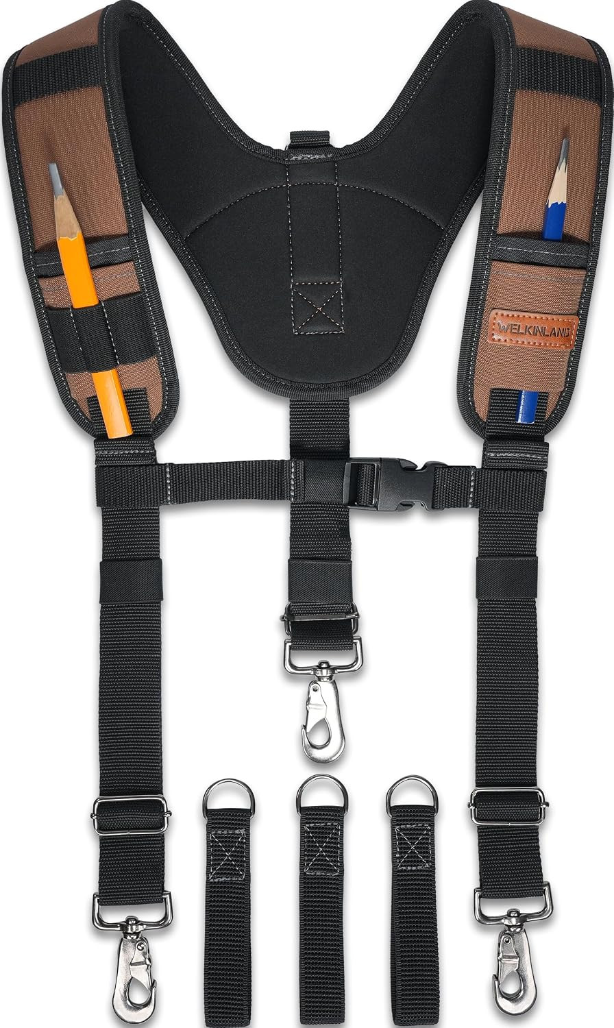 Heavy Duty Tool Belt Suspender, Comfy Padded Tool Belt Suspenders