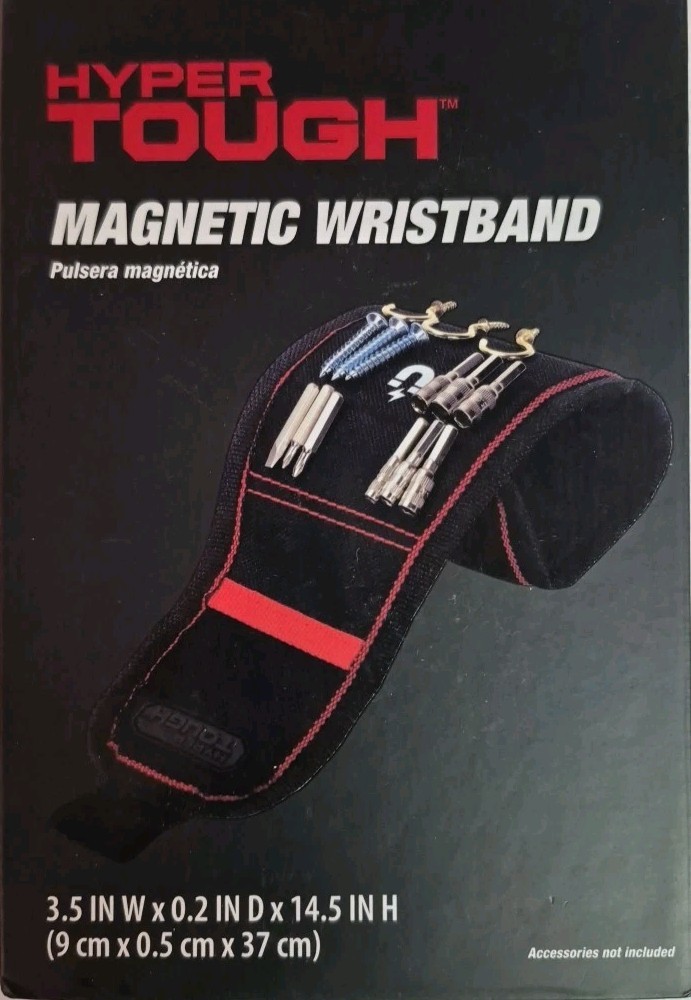 Hyper Tough Magnetic Wristband Adjustable Tool Holder for Screws & Bits 🔧