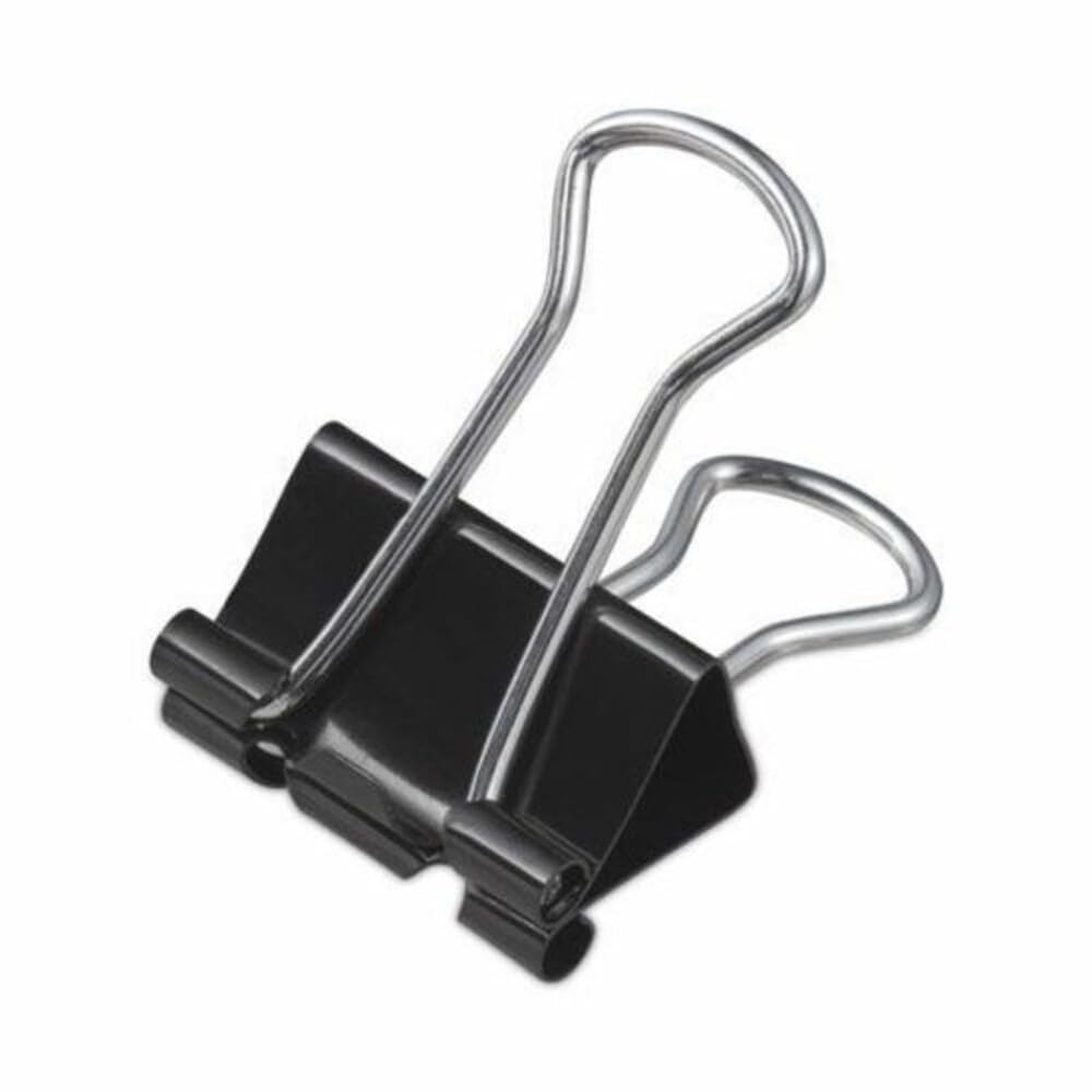 Universal 10200VP Small Binder Clips, Zip-Seal Bag, 3/8-Inch Small, Black