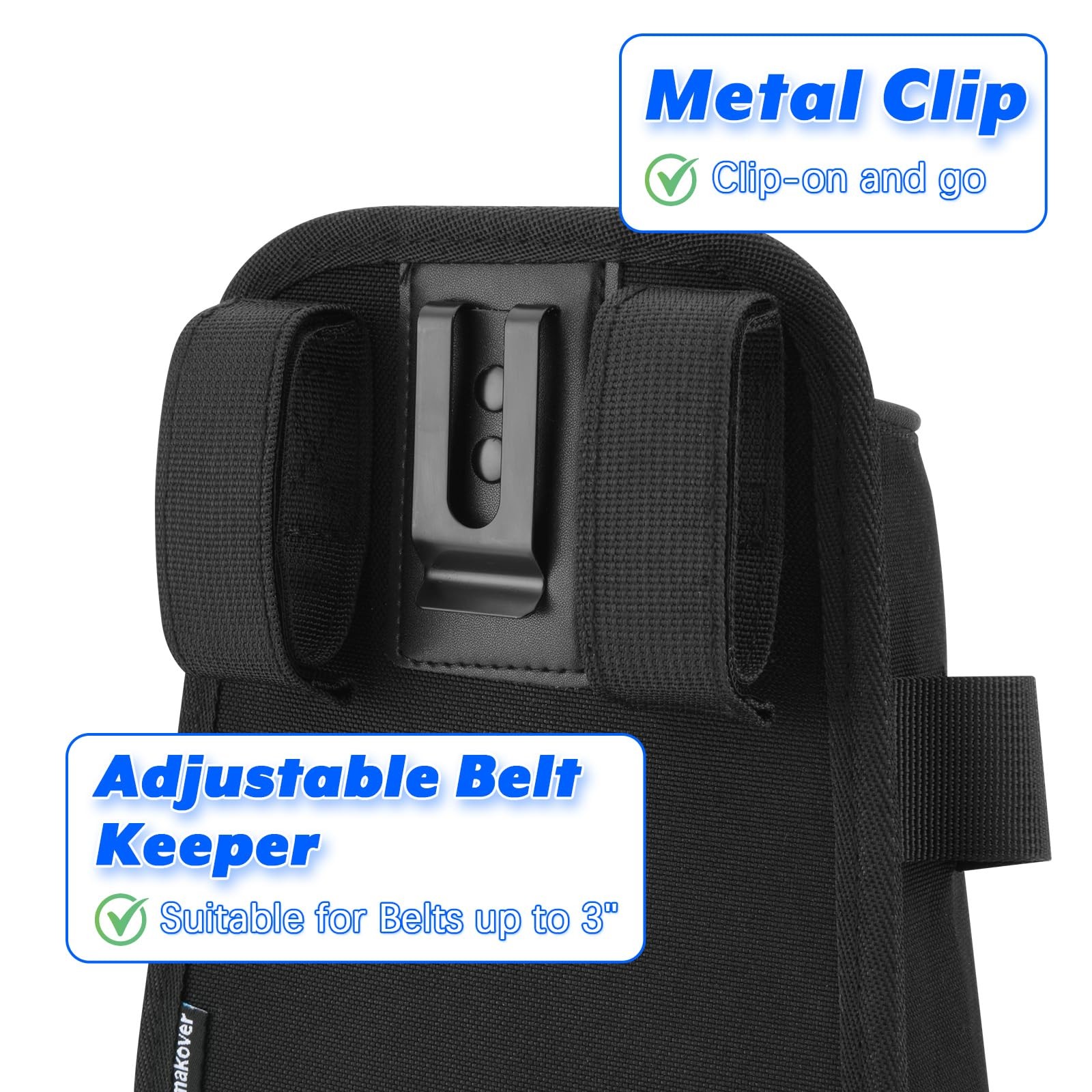 Nail & Screw Pouch with Belt Clip, Heavy Duty Tool Pouch for Tool Belts, Hard…