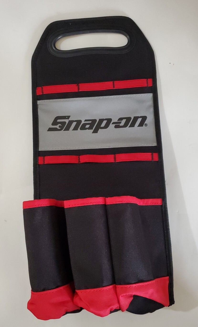 Snap On Tools carry bag organizer tools 6 pockets 12 elastic opening W/logo NEW!