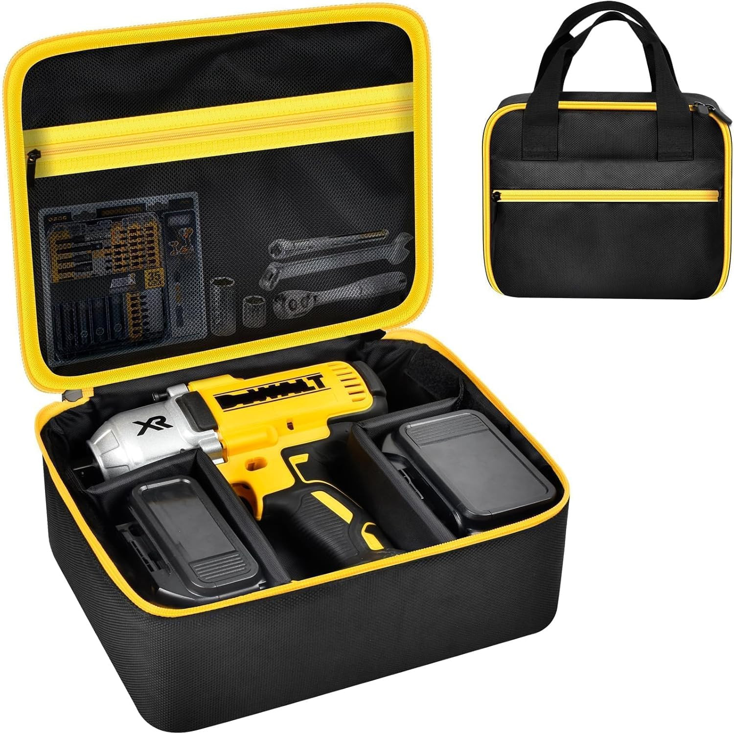 Impact Driver Bag Case Compatible with DEWALT 20V MAX XR DCF845B DCF900B DCF961B