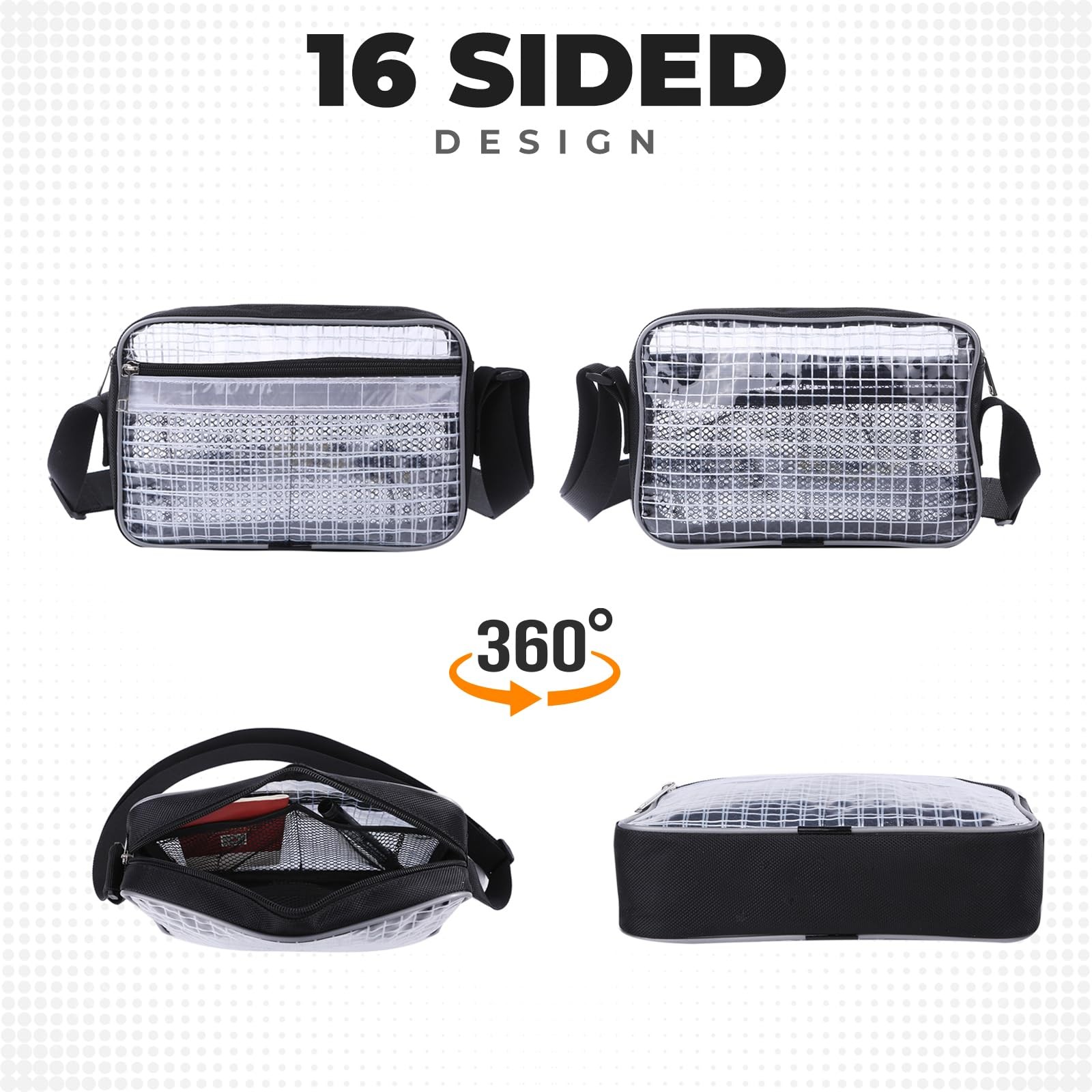 Engineer Bag -8 Inches Transparent Cleanroom Tool Bag Small Type (2.4 Liters)