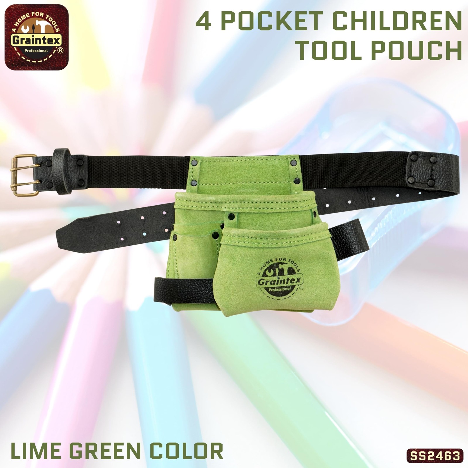 4 Pocket Children’s Tool Pouch Ideal for Home Projects | Tool Belt for Young …