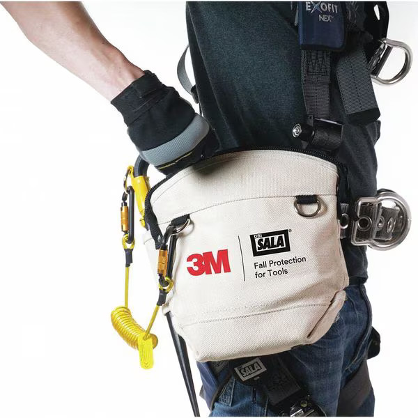 3m Dbi-Sala Tool Pouch, Pouch, White, Canvas 1500130 3m Dbi-Sala 1500130