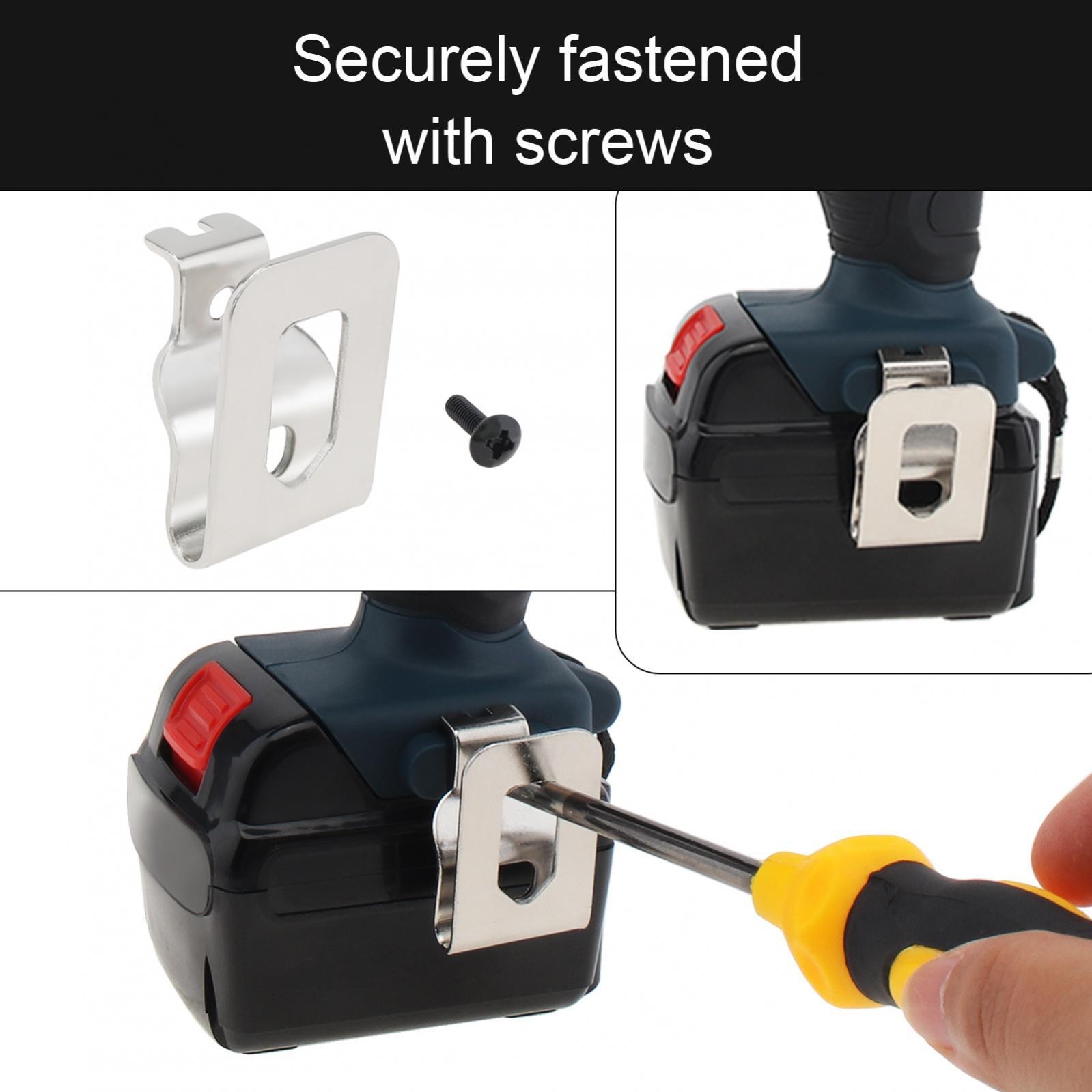 6pcs Electric Drill Belt Clip Replacement Hooks Clips Fit for Impact Drills US