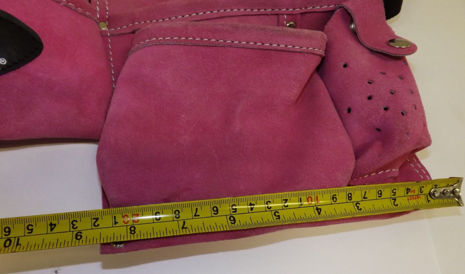 Pink Tomboy Tools Utility Tool Belt With Multiple Pockets & Adjustable Strap