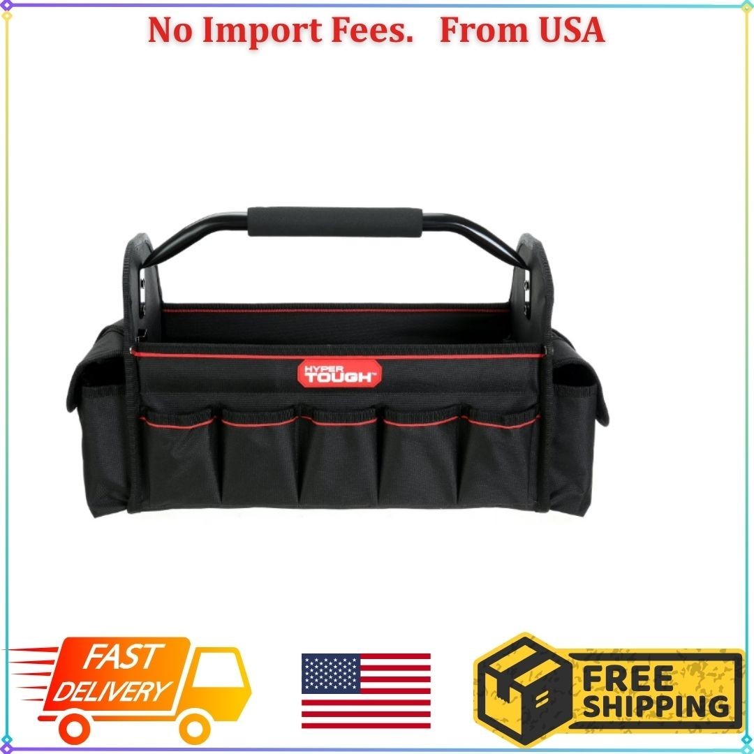 Hyper Tough 16-inch Open Top Tote with Soft Grip Handle TT30126D
