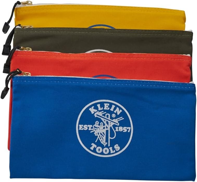 5140 Canvas Zipper Bag, Tool Pouch, Bank Deposit Utility Bag, 12.5 X 7-Inch, Oli