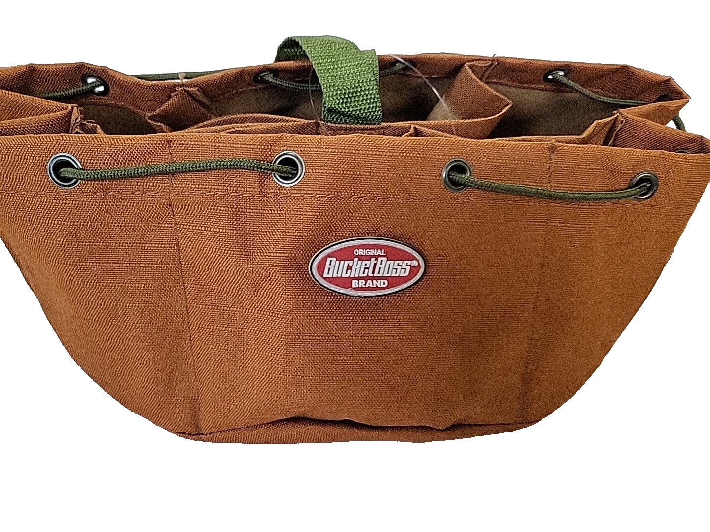 Bucket Boss Tool Bag Duckwear Canvas 6 Pockets Brown