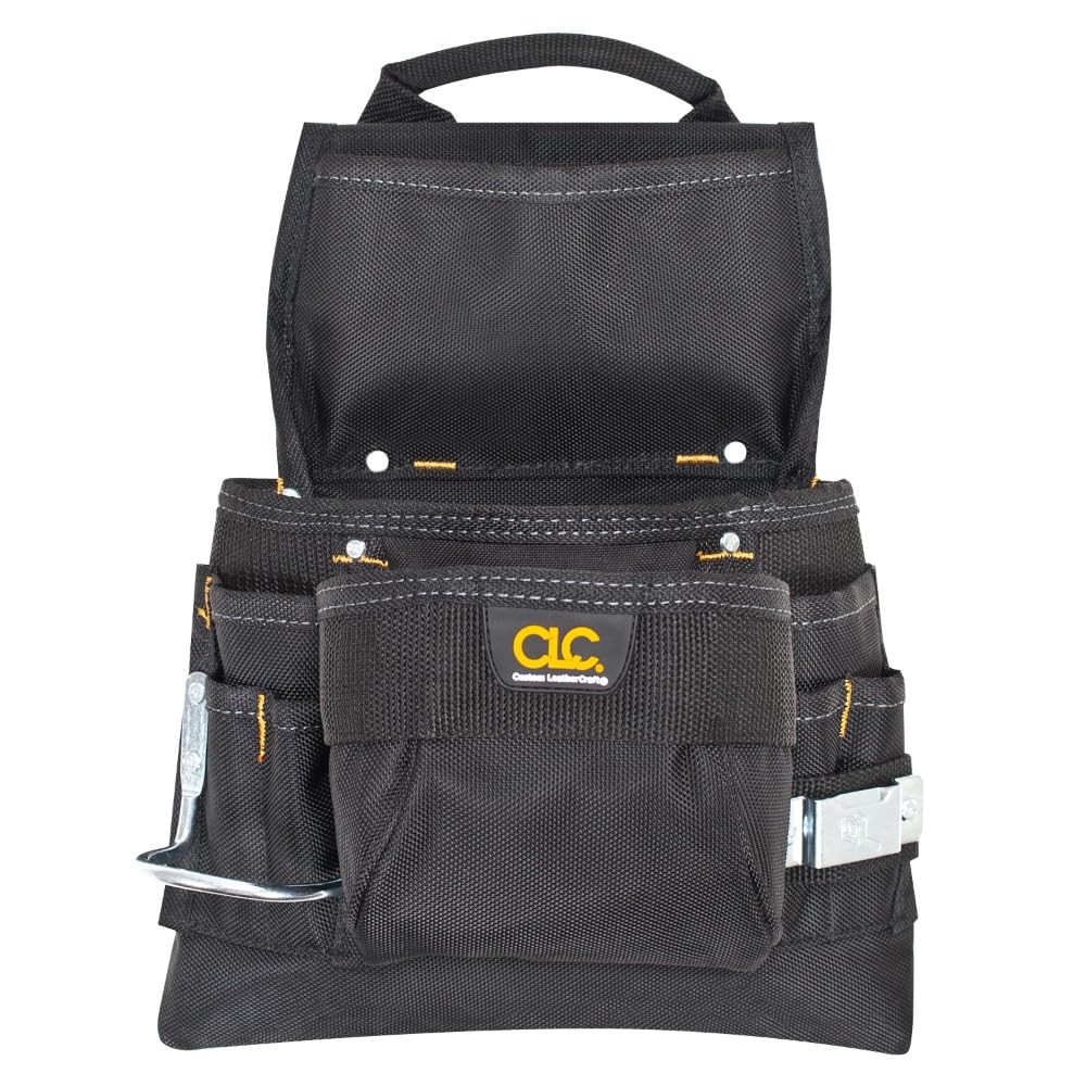 CLC 5833 Ballistic Poly Nail And Tool Bag, 9 Pocket