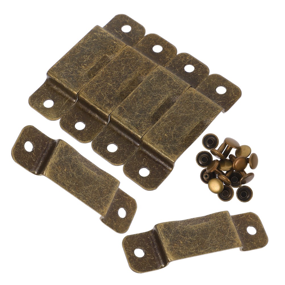 6 Pcs Durable Metal Tape Measure Holder Clips with Rivets for Tool Belts