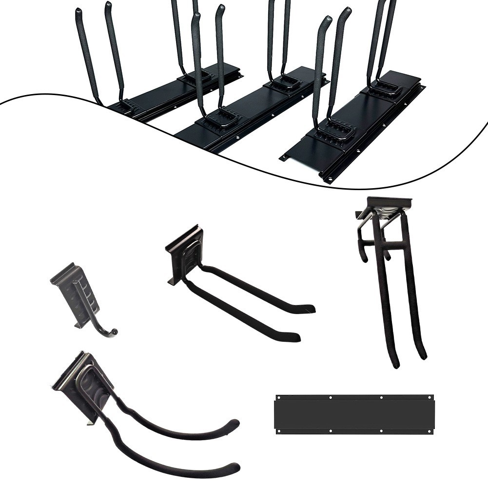 Sleek Design Wall Mount Rack Perfect for Organizing Various Tools Easily