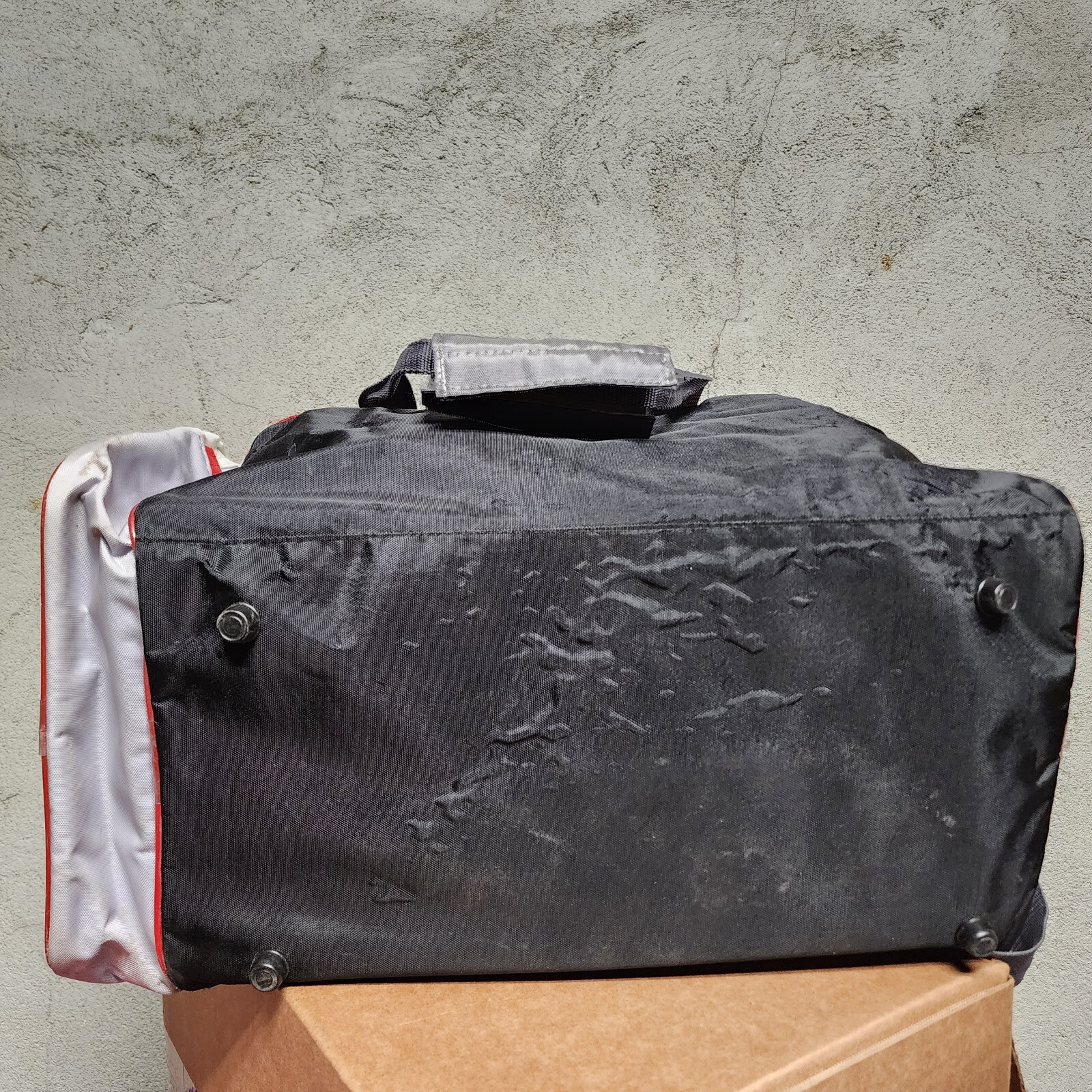 Snap-On 90’s Big TimeTool Duffle Bag Tote Red White Black Vintage