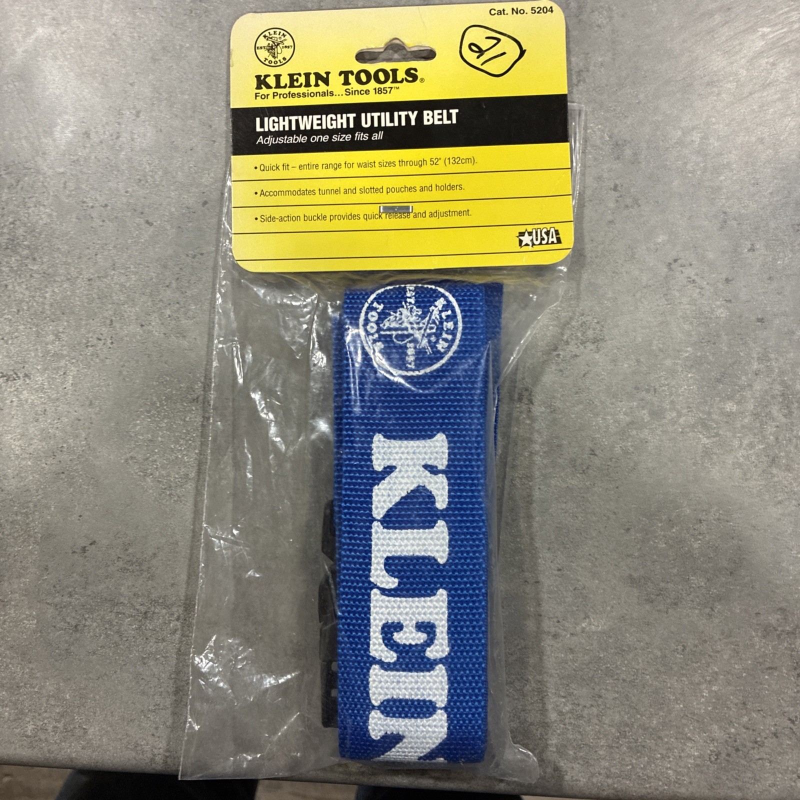 Klein Tools 5204 Tool Belt, Modular Tool Belt, Blue, Polypropylene