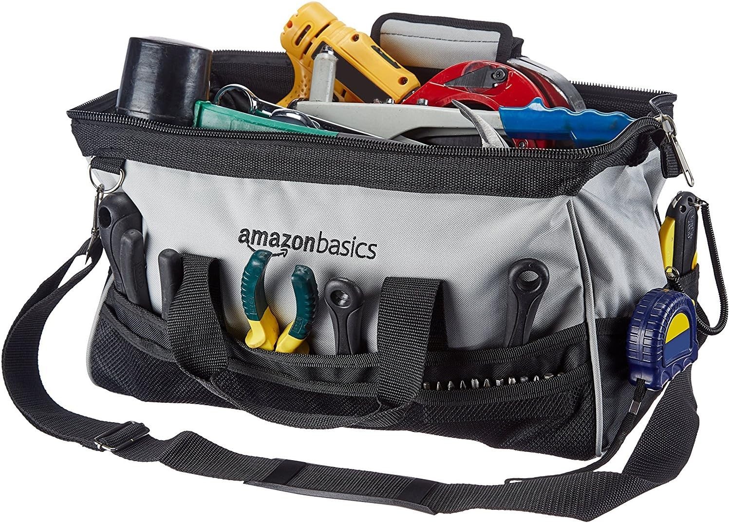 Amazon Basics Durable Wear-Resistant Base, Tool Large Standard Bag with Strap, 1
