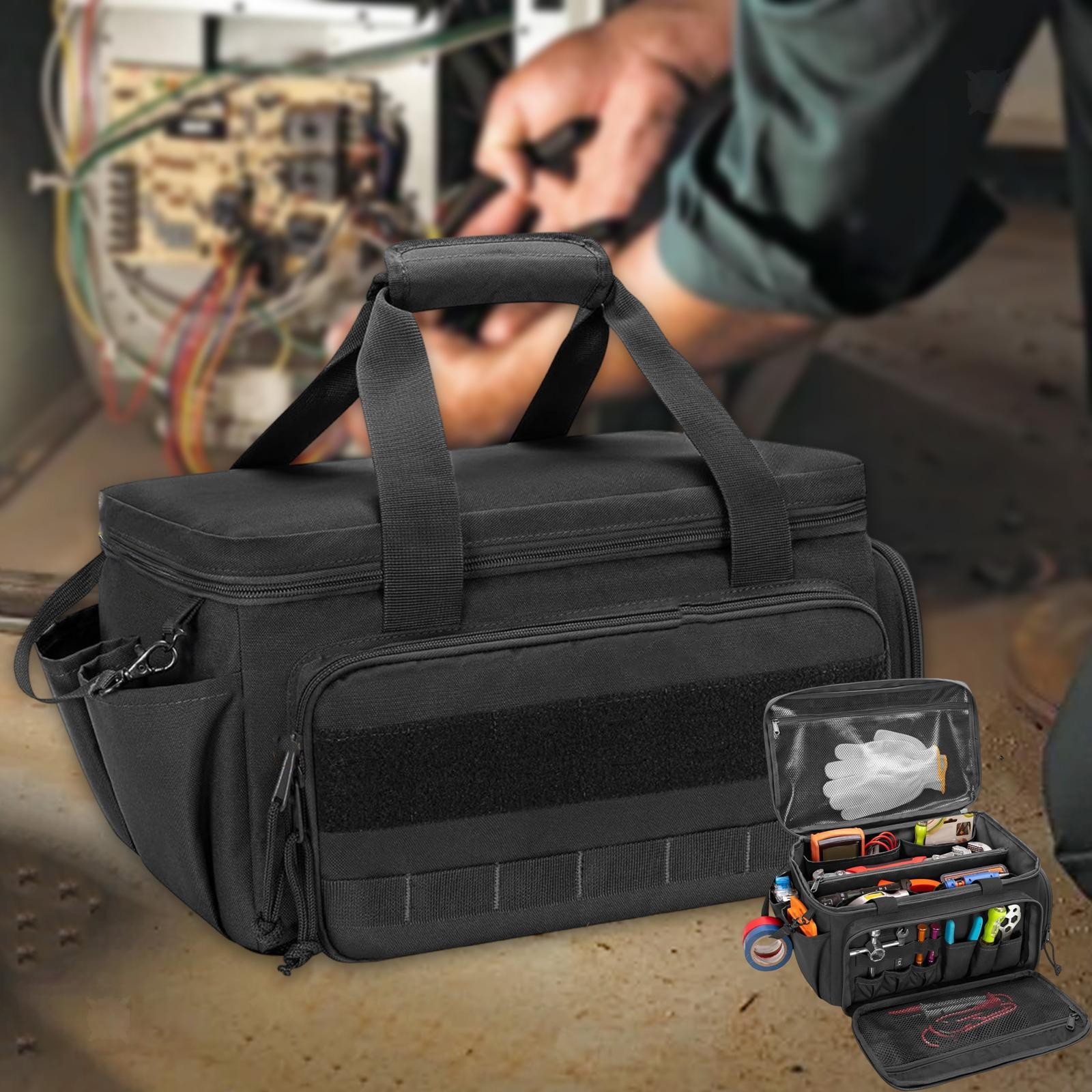 Tool Tote Bag Handbag Tools Carrying Tote for Daddy Builders Birthday Gift
