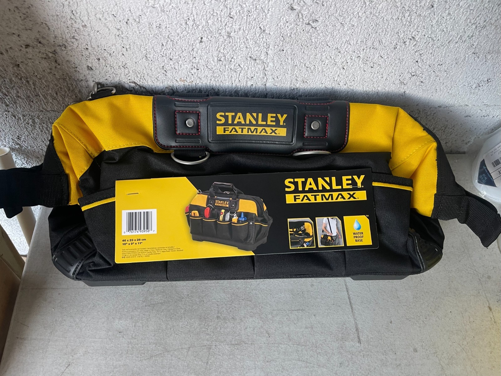 Stanley FatMax Technician Tool Bag Heavy Duty Hard Base Organizer NEW 18″