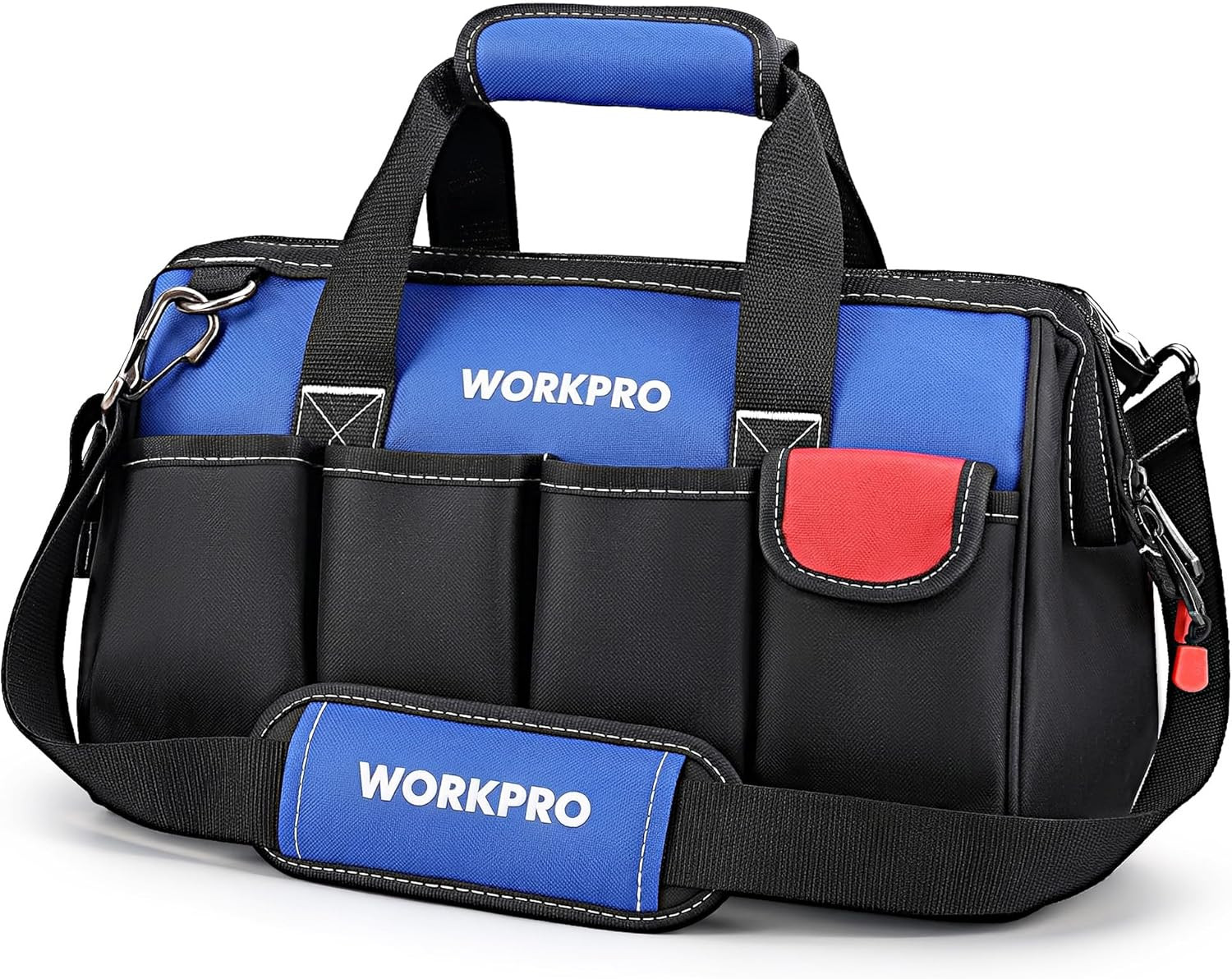 14-Inch Tool Bag, Multi-Pocket Tool Organizer with Adjustable Shoulder Strap