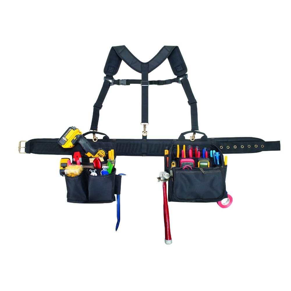 Clc Ercraft 1608 Electrician’s Comfort Lift Combo Tool Belt 28 Pocketblack