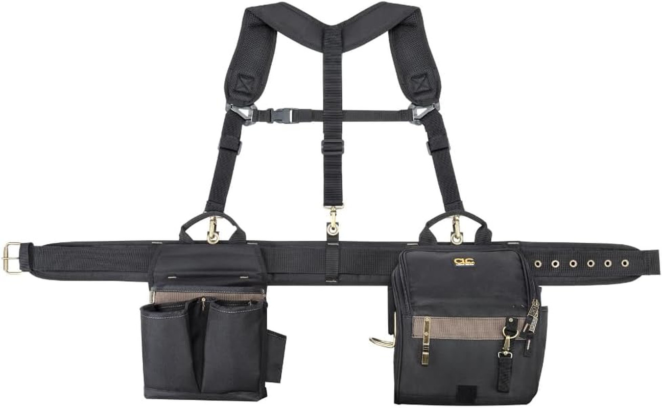 CLC 1608 Electrician’S Comfort Lift Combo Tool Belt, 28 Pocket,Black