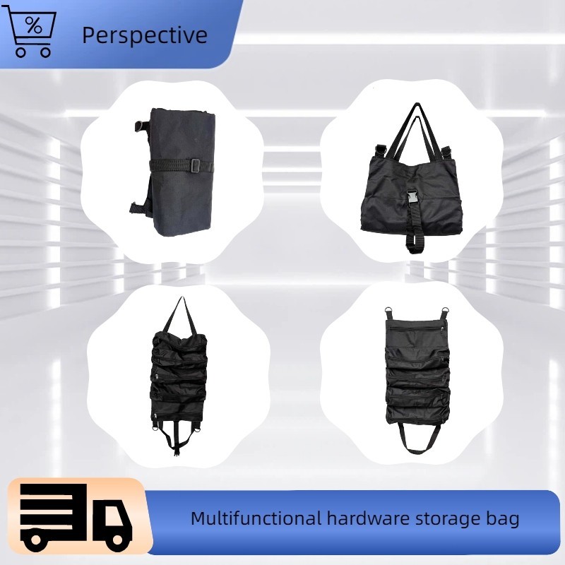 Multi-functional Black Suspended Hardware Tool Waterproof Storage Bag