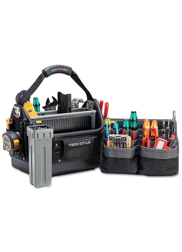 Veto Pro Pac TECH OT-LC BLACKOUT Open Top Tool Bag, VPP10790