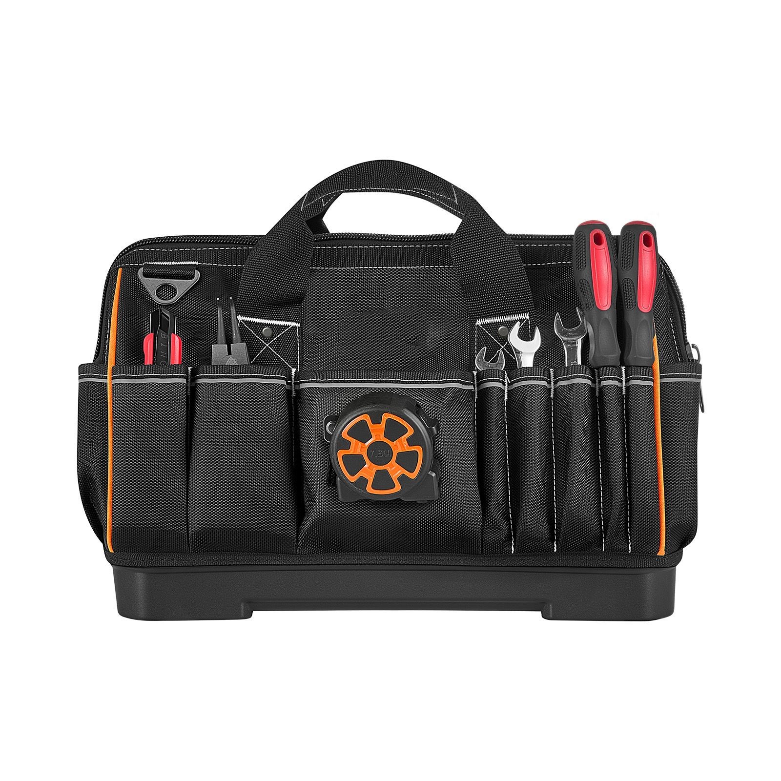 33-Pocket Tool Bag Organizer 16.1in, 10lb Capacity, Water-Resistant Base