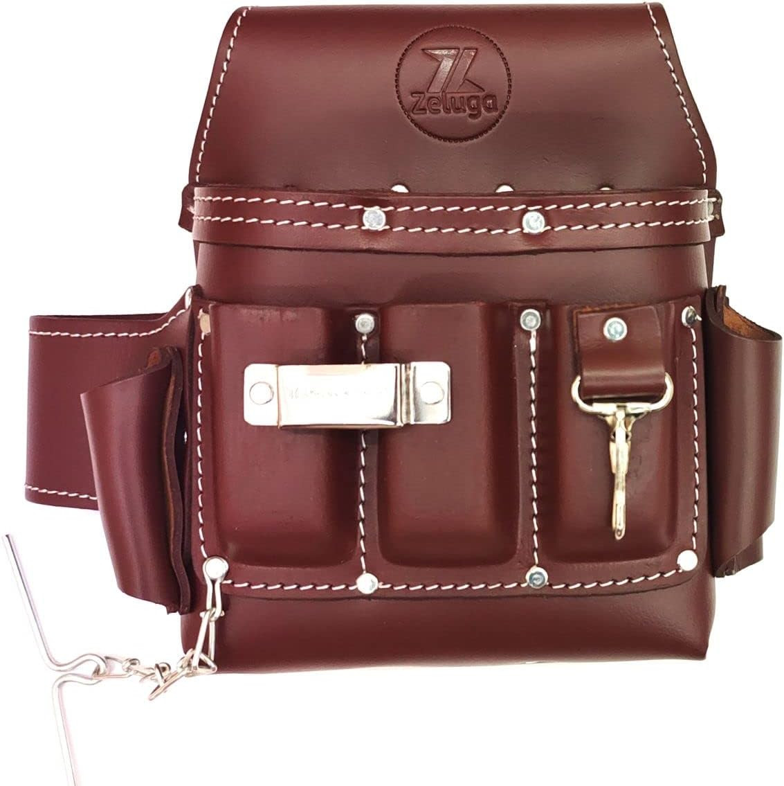6 Pocket Leather Electrician Tool Pouch